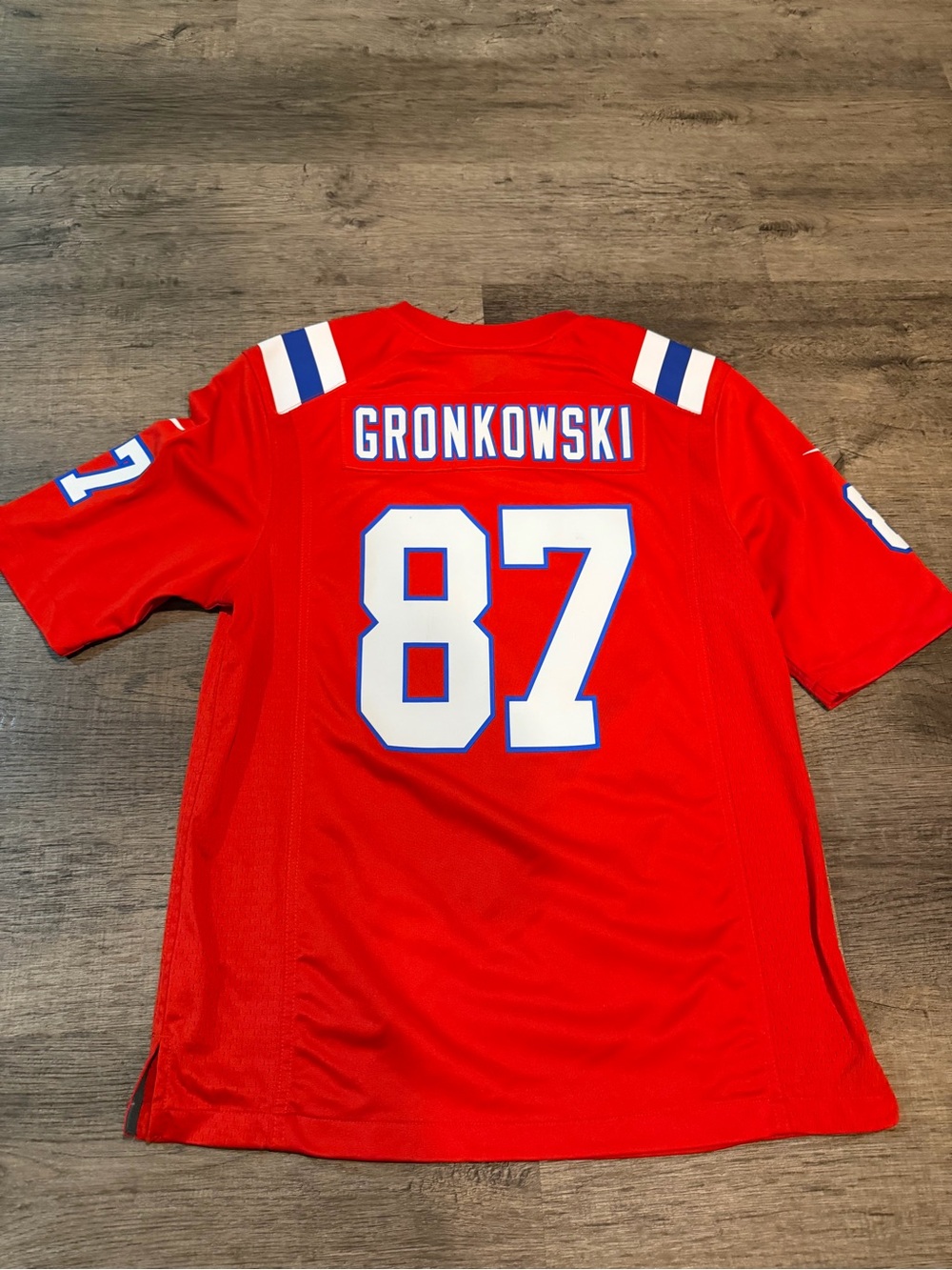 Nike Red Rob Gronkowski #87 Football Jersey patriots